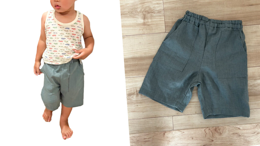 チクチクしない子供用ハーフパンツの作り方